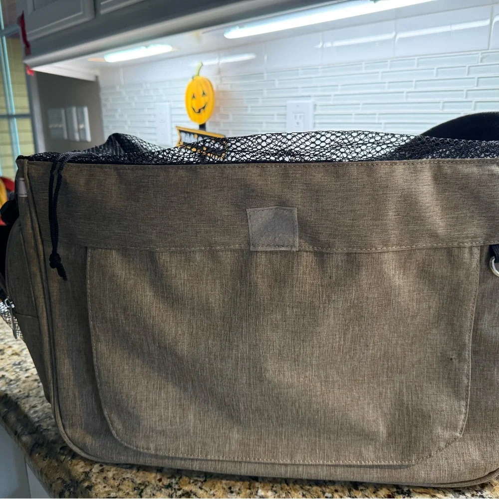 Small Dog/Cat Carrier Sling with Triple Security.Pet travel bag. Airline pet bag